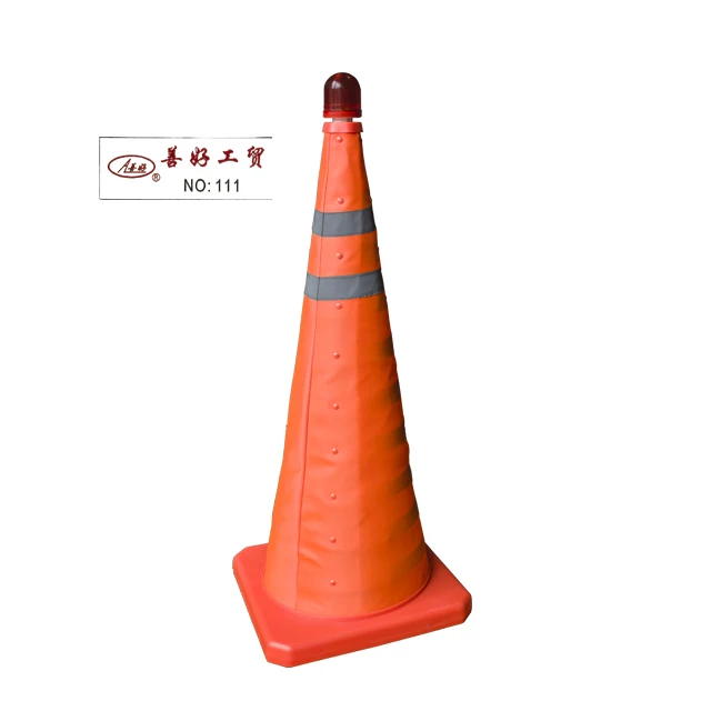 High Quality Orange Flexible Road Caution Cone Collapsible Traffic Cones