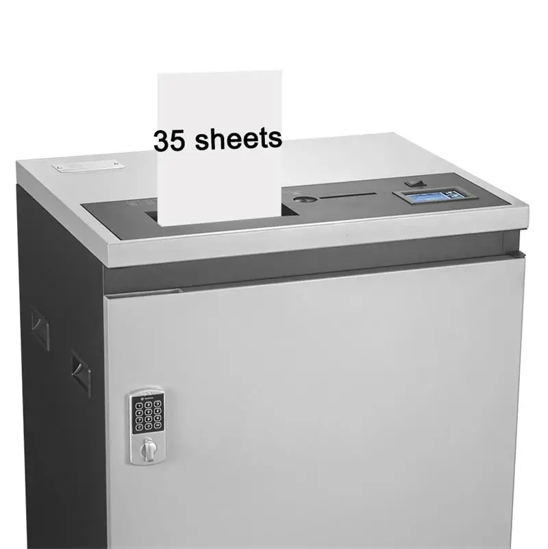 100L Office Commercial Shredder 35 Sheet Electronic Heavy Duty Usb Cd Paper Shredder Machine Cross Cut