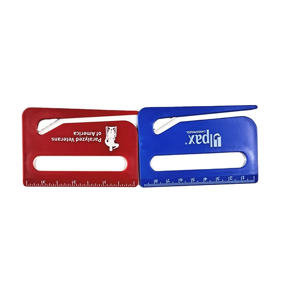 
HTX031 custom logo magnifying glass letter opener knife scale letter opener 
