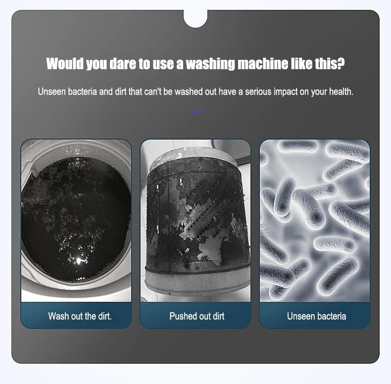 Washing Machine Deodorizer, Stain Remover Detergent, Antibacterial Cleaner for Home Laundry