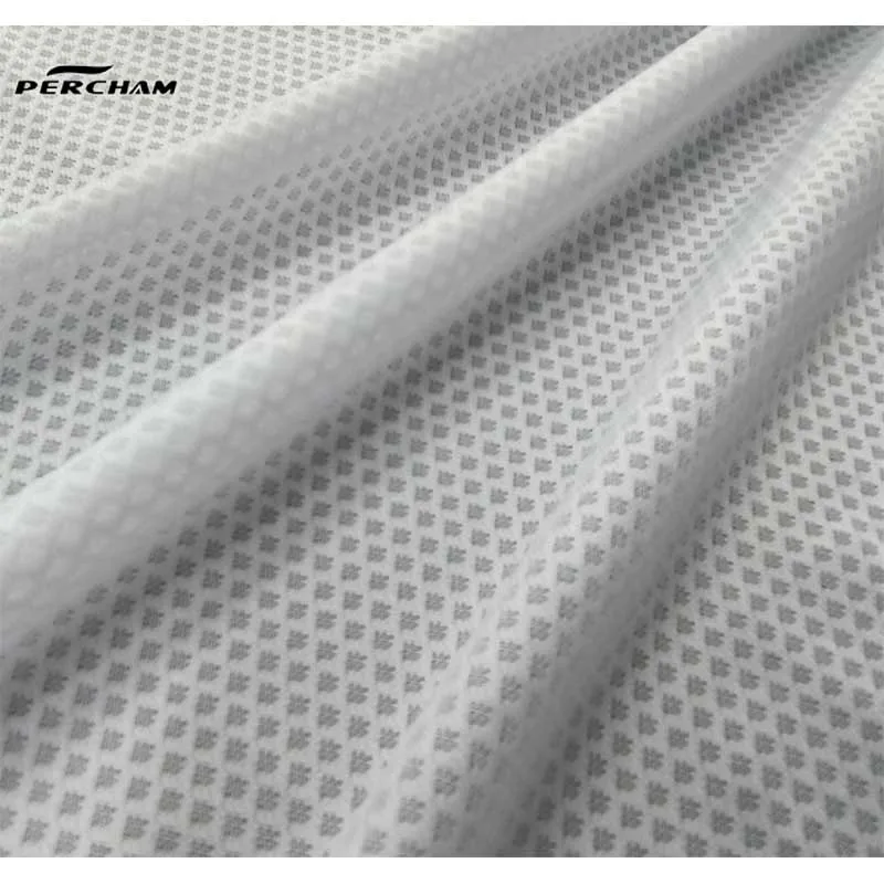 Hot Selling Breathable Stretch Mesh Knitting Custom Printing Fabric For Gym T-shirt