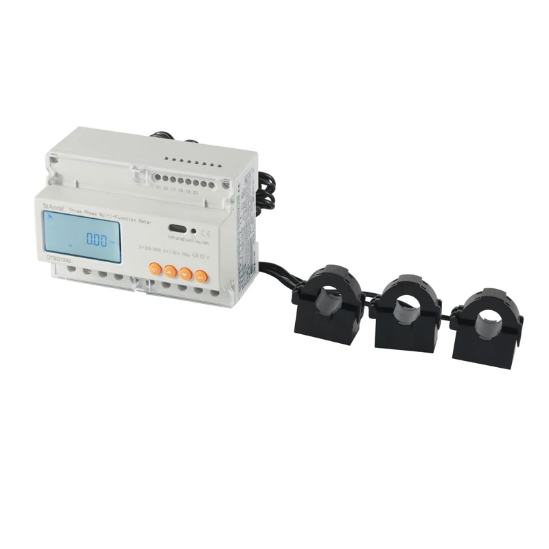 AC 380V Energy Meter Volt Amp Watt Energy Frequency Electric Smart Kwh Meter Digital Power Meter ADL3000-E