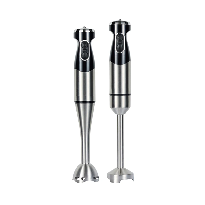 High Class Whole Stainless Steel Body Hand Blender High Speed Blades Quick Cleaning Blender Set