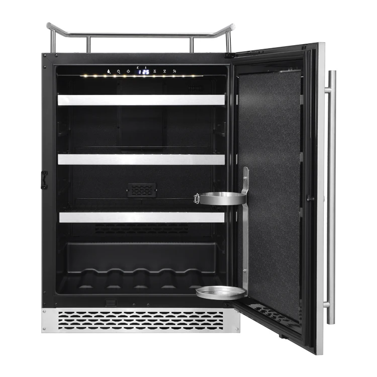 New Trend Foaming Door With Alarm System Temperature Memory Function Beer Dispenser Beer Kegerator Beer Kegerators For Home Bar