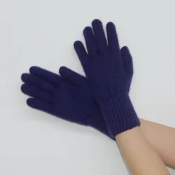 wholesale custom short knitted winter warmer gloves women wool cashmere gloves
