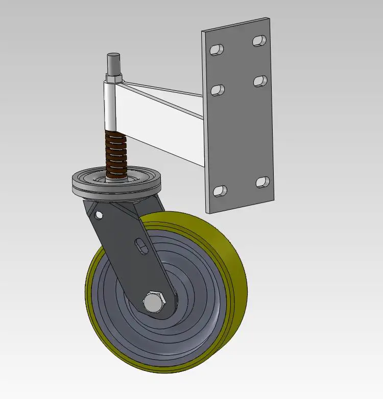 
750kgs 150mm 6 inches Gate Use Caster Spring Loaded Caster Door Caster Castor Wheel 
