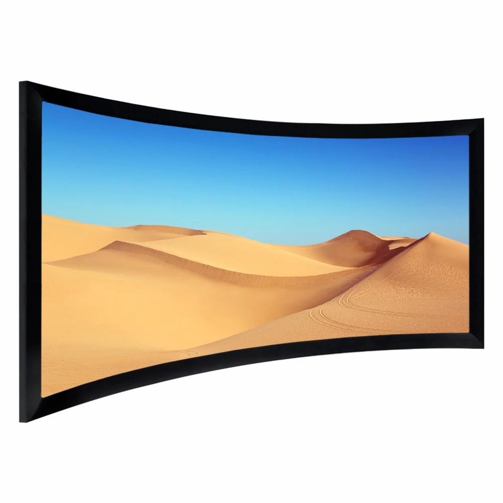 Home Theater System Cinema Screen Frame Projector Screen Curved Fix Frame 3d 4k 10cm Fixed Frame Projector Screen With No Moq