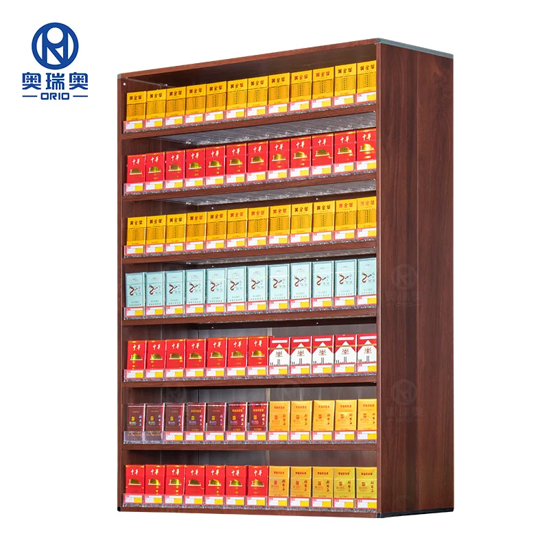 Full Aluminium Material tobacco shelf cigarette dispenser cabinet display racks auto feed