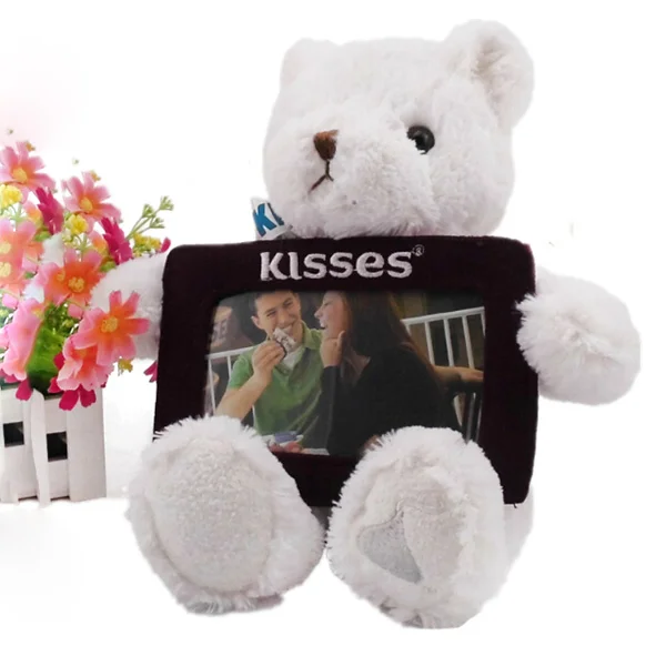 12 inches Super Soft Plush Brown Teddy Bear with Picture Frame Custom Plush Toys Teddy Bear