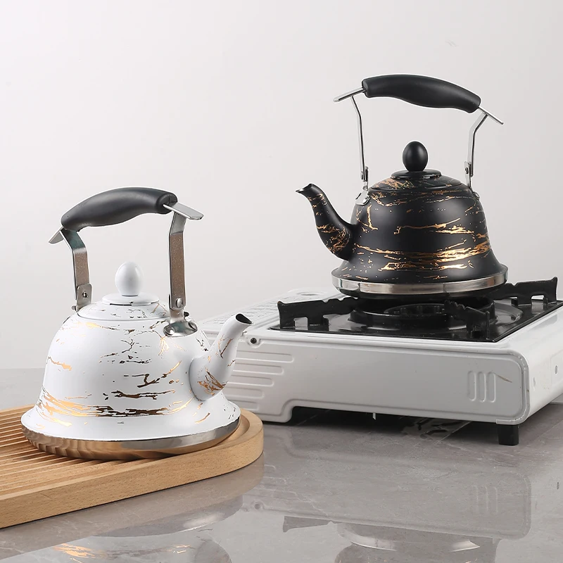 New product ideas 2024 stainless steel whistling tea kettle 3l 4l 5l color coating whistling jug tea kettle for kitchen stove