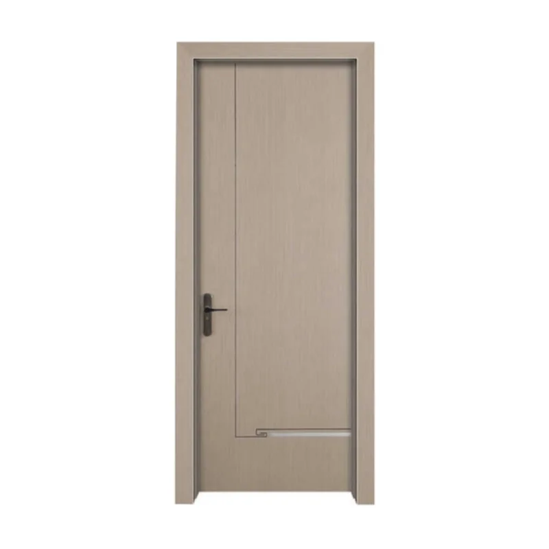 Hot sale soundproof Interior Door modern design slab Wood Plastic Door Wooden Panel WPC Interior Door for house interior