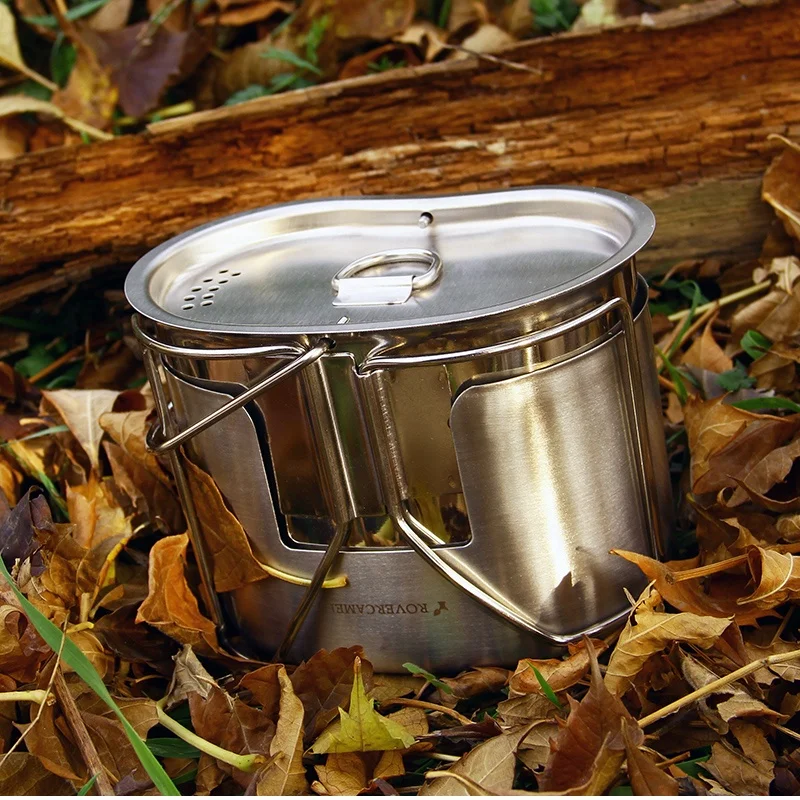 stainless steel water bottle canteen or mess tin for Outdoor camping Hiking BBQ