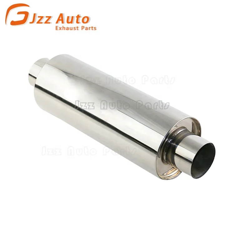 Auto Performance Parts Tuning Exhaust Systems Universal Resonator Stainless Steel 76mm Straight Round Muffler Car Silencer