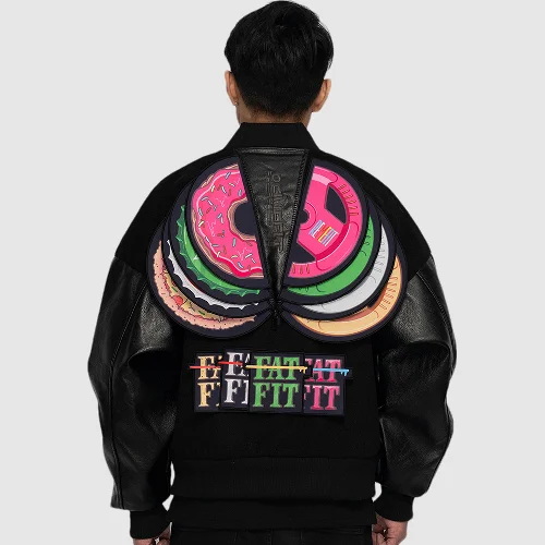 OEM custom winter wool chenille embroidery lettermen vintage  college  for men University Letterman Bomber