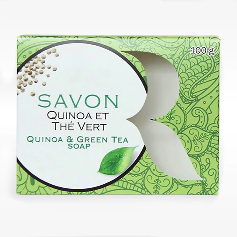 Custom Design Folding Cartons Paperboard Soap Packing Boxes with Plastic Window