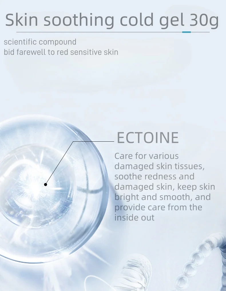 Cosmetics OEM blue copper peptide face serum for repairing skin care MicroNeedling Treatment
