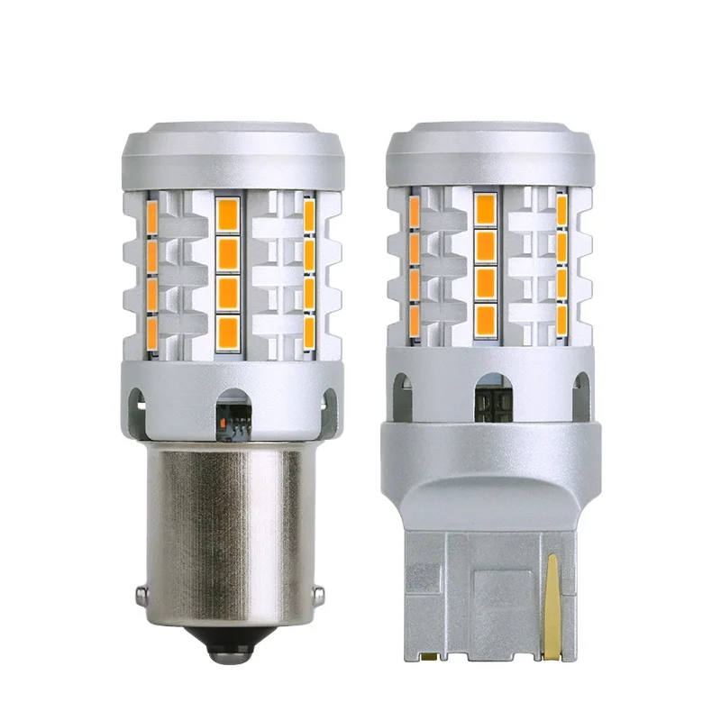 CANBUS 1156 7440 LED Turn Bulbs 3020 26SMD EMS Chips White Amber Signal Light Bulb