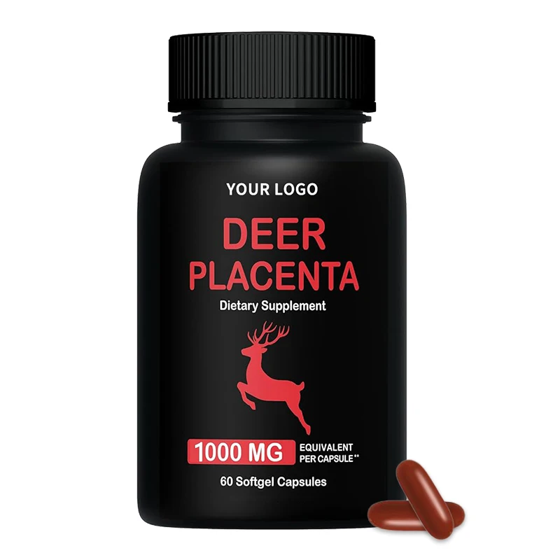 Beton Supply Deer Placenta Extract Supplement Softgel Capsule Pills Private Label