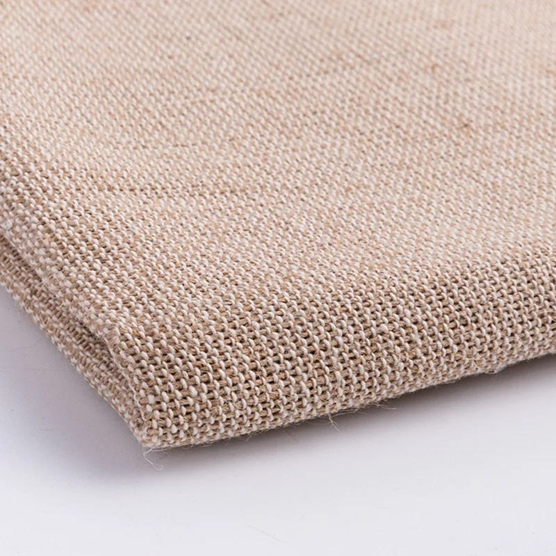 Cheap 55% Jute 45% Cotton Hemp Fabric Bag Hessian Burlap Linen Fiber Canvas Cotton Woven Jute Sofa Cotton Fabric