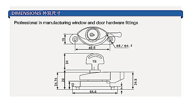 Металлический DC-360 KEYI золотистый оконный замок из цинкового сплава с полумесяцким замком раздвижной ключом
