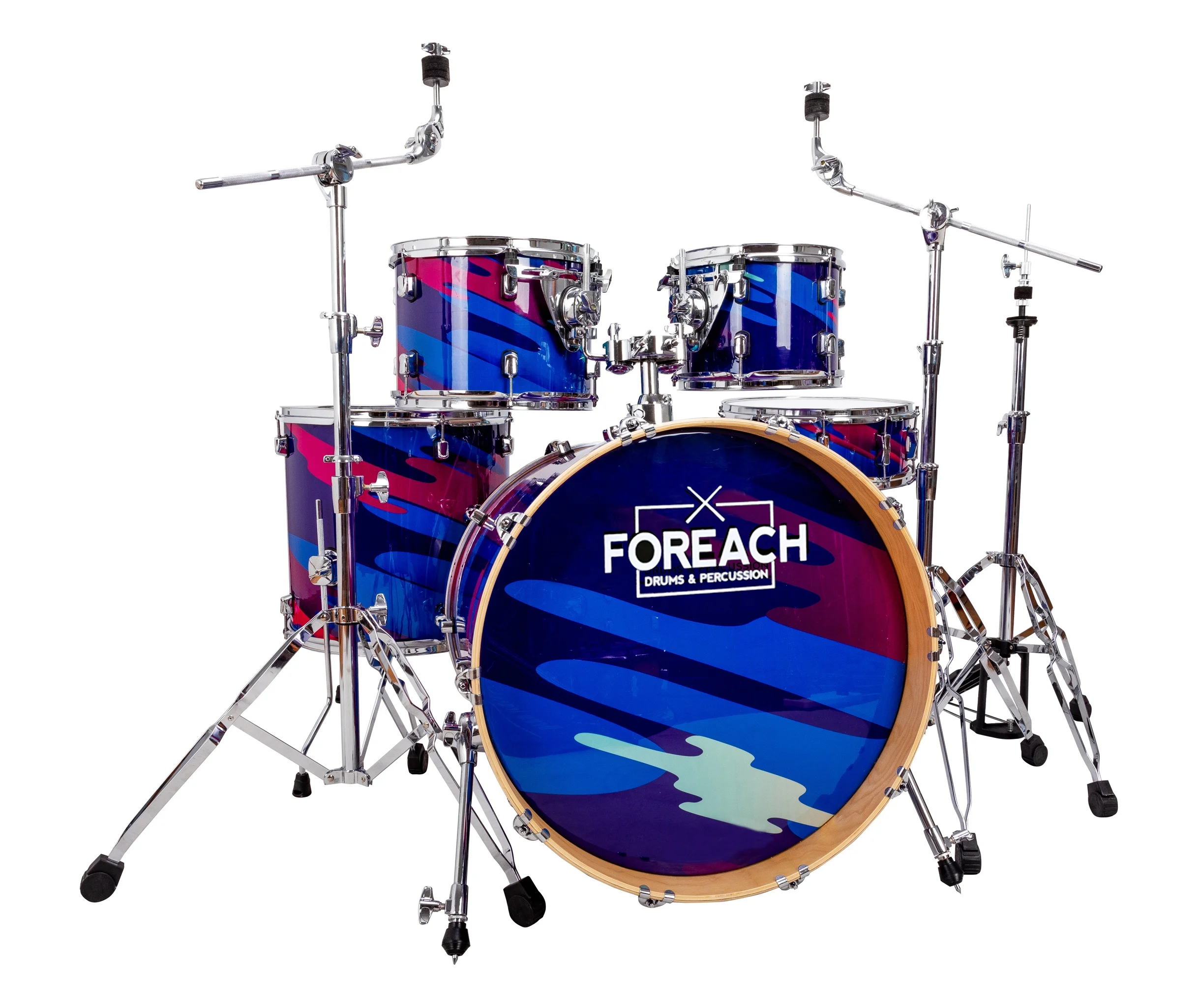 Custom Design FOREACH Printed PVC Drum Set Drum Kit