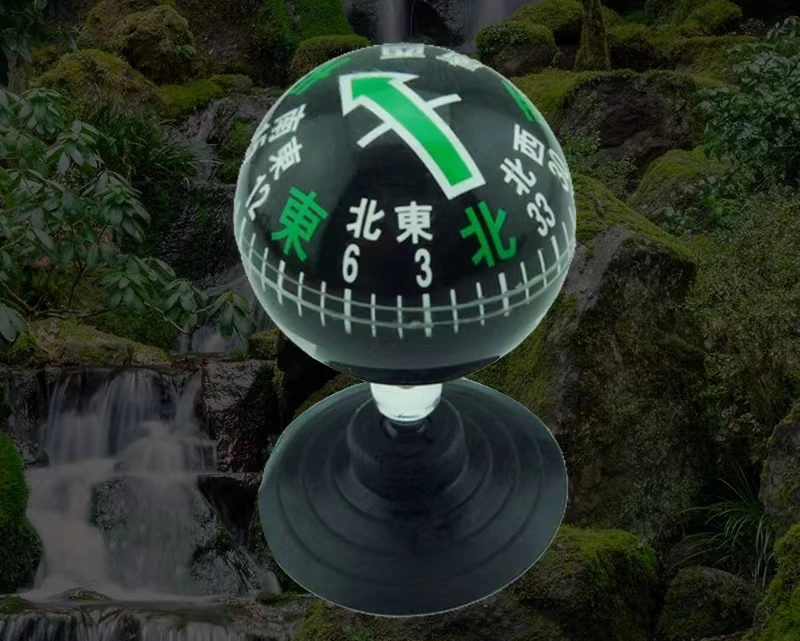 Car Compass With Suction Cup Car Navigation Guide Ball Decorated Compass