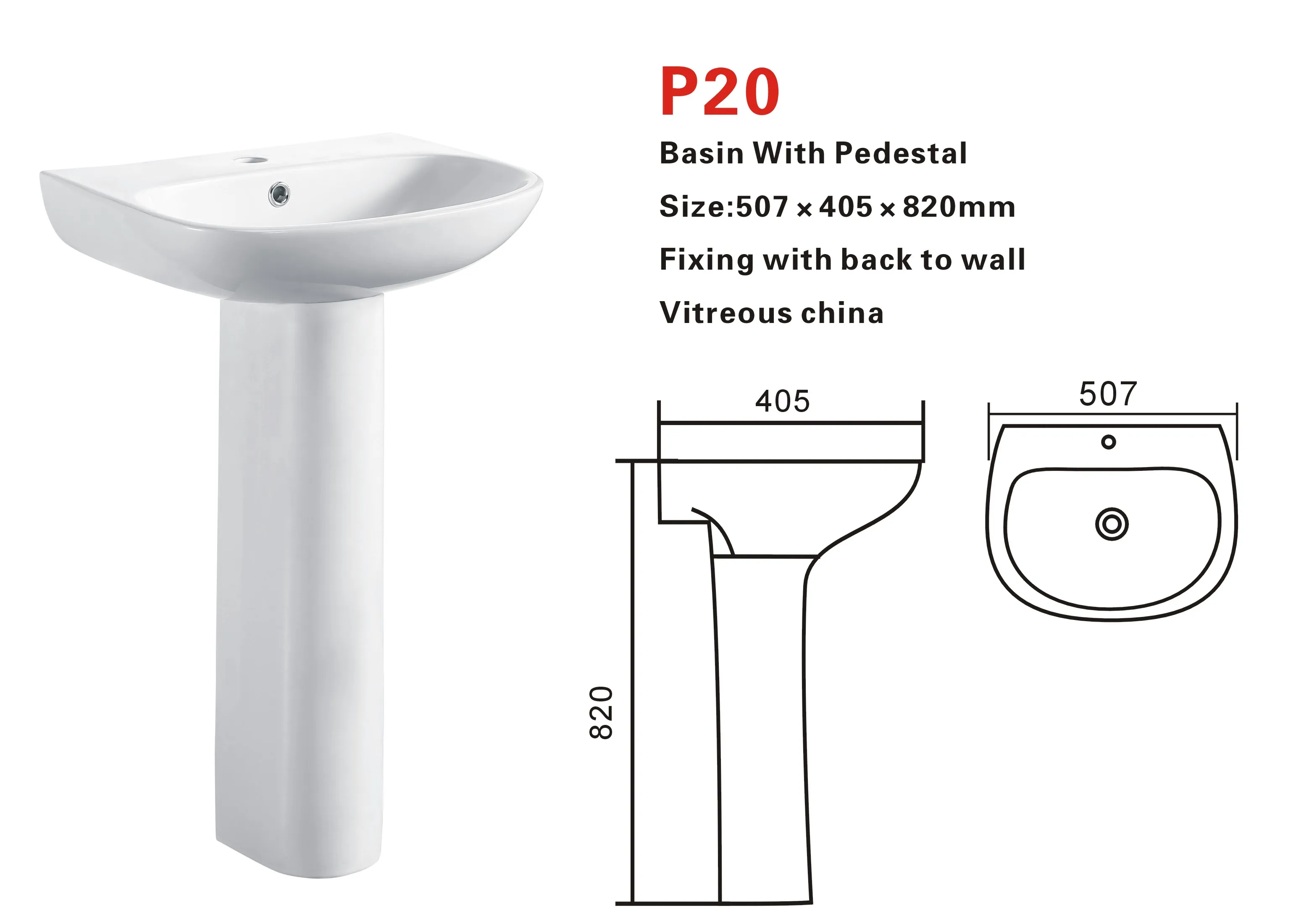 Wholesale WashBasin with Pedestal Modern Wash Basin Sanitary Wares Ceramic Pedestal Basin For Bathroom