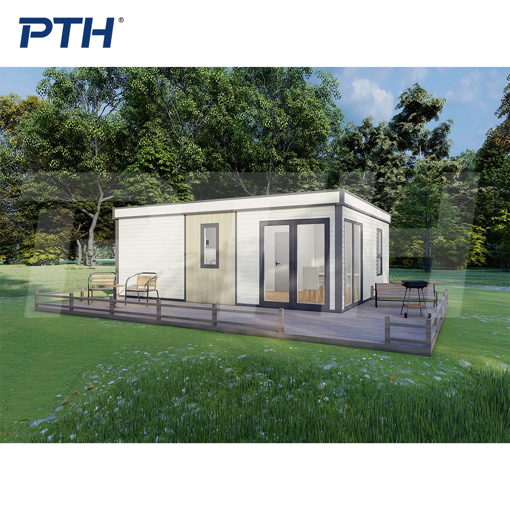 PTH Luxury Fodable Tiny Modular Weeden Prefab Garden Steel Structure Living Housing Folding Container Wooden Smart Houses