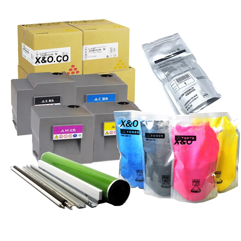 Spare Parts Drum Fuser Developer Unit Toner Powder for Ricoh Pro C5100 5100s 5100 C5200s 5200 c5300s 7100 7200 C7100 C7200 C9100