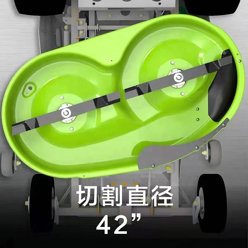 NEOBRISKEN 42 Inch Seat Mounted Electric Lawn Mower with zero Steering Seat Type Lithium Electric Lawn Mower