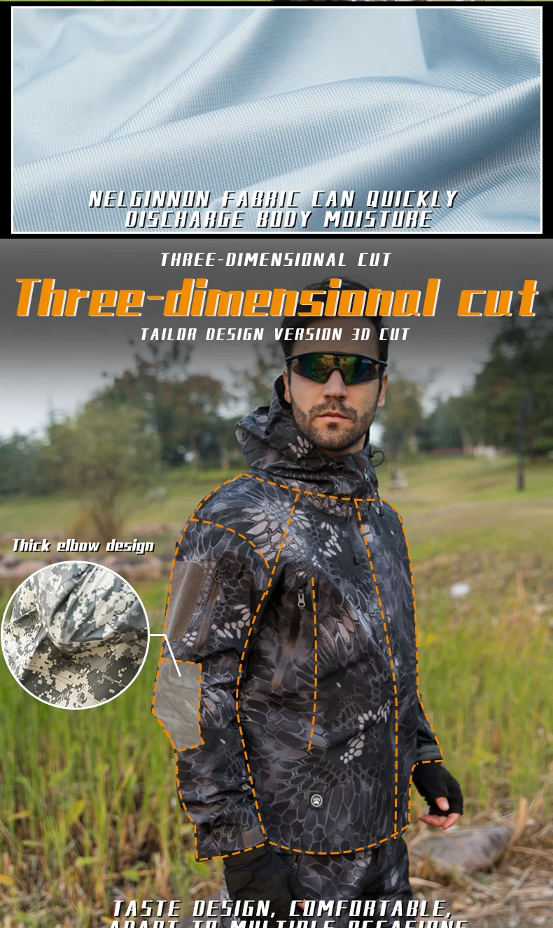 Combat Camouflage Uniform Frog Suit Outdoor Training Hunting Long Sleeve Shirt Pants Camouflage Tactical Clothing