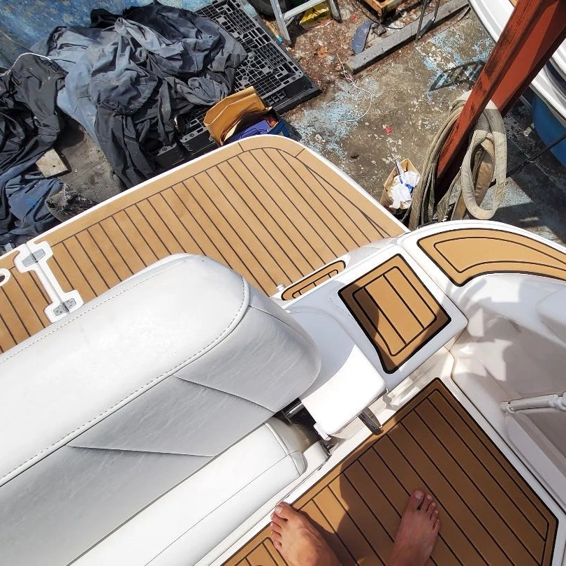 Syteak professional synthetic teak pvc boat decking in roll