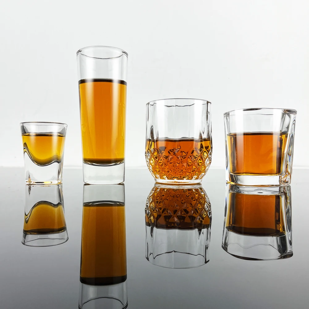 OEM ODM Custom LOGO Liquor Glassware Barware Spirit Glass Alcohol Cup Whisky Glass Shot Glass