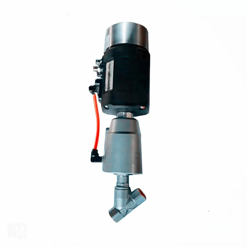 Stainless Steel Penumatic Intelligent threaded angle seat Valve Proportional control valve
