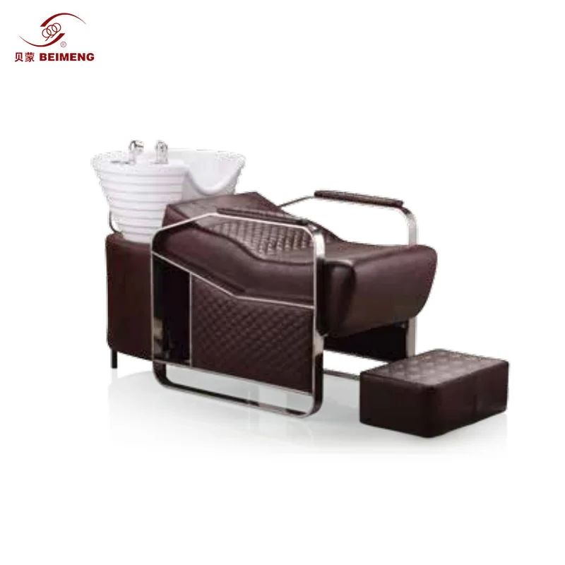 New arrival shampoo bed massage hair salon furniture comfortable hair wash basin shampoo bed with bowl