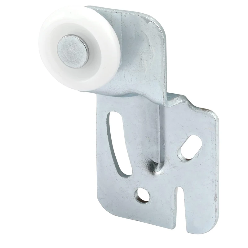 RHETECH Hot Selling 1/4-IN Zinc Offset Hanger Sliding Door Hanger System Closet Door Roller withOffset and 7/8 in. Nylon Wheel