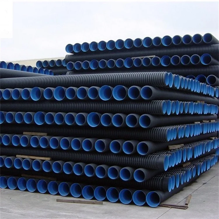 Twin Wall Black Price Flexible Electrical Conduit Pipes Hdpe Double-wall Corrugated Pipe