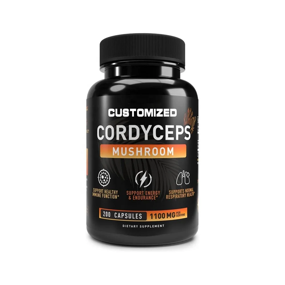 Высокое качество, поддержка иммунной системы, кордицепс, грибной комплекс, экстракт капсул Cordyceps Sinensis Cordyceps Militaris