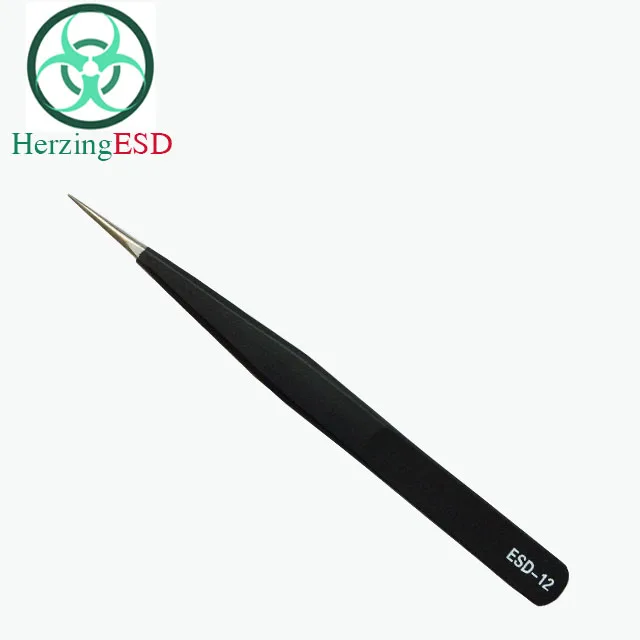 Высокое Качество Электронный ESD-14 ESD черный Пинцет из нержавеющей