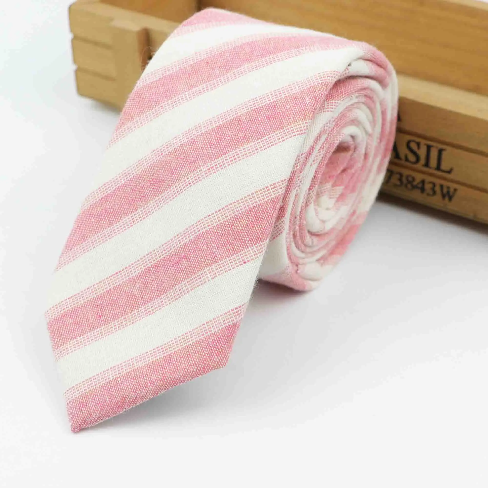 Fashion Ties for Men Cotton Narrow Tie Skinny Cravat Neckties Party Casual Printed Neck Ties Neckwear Flower Rose Necktie