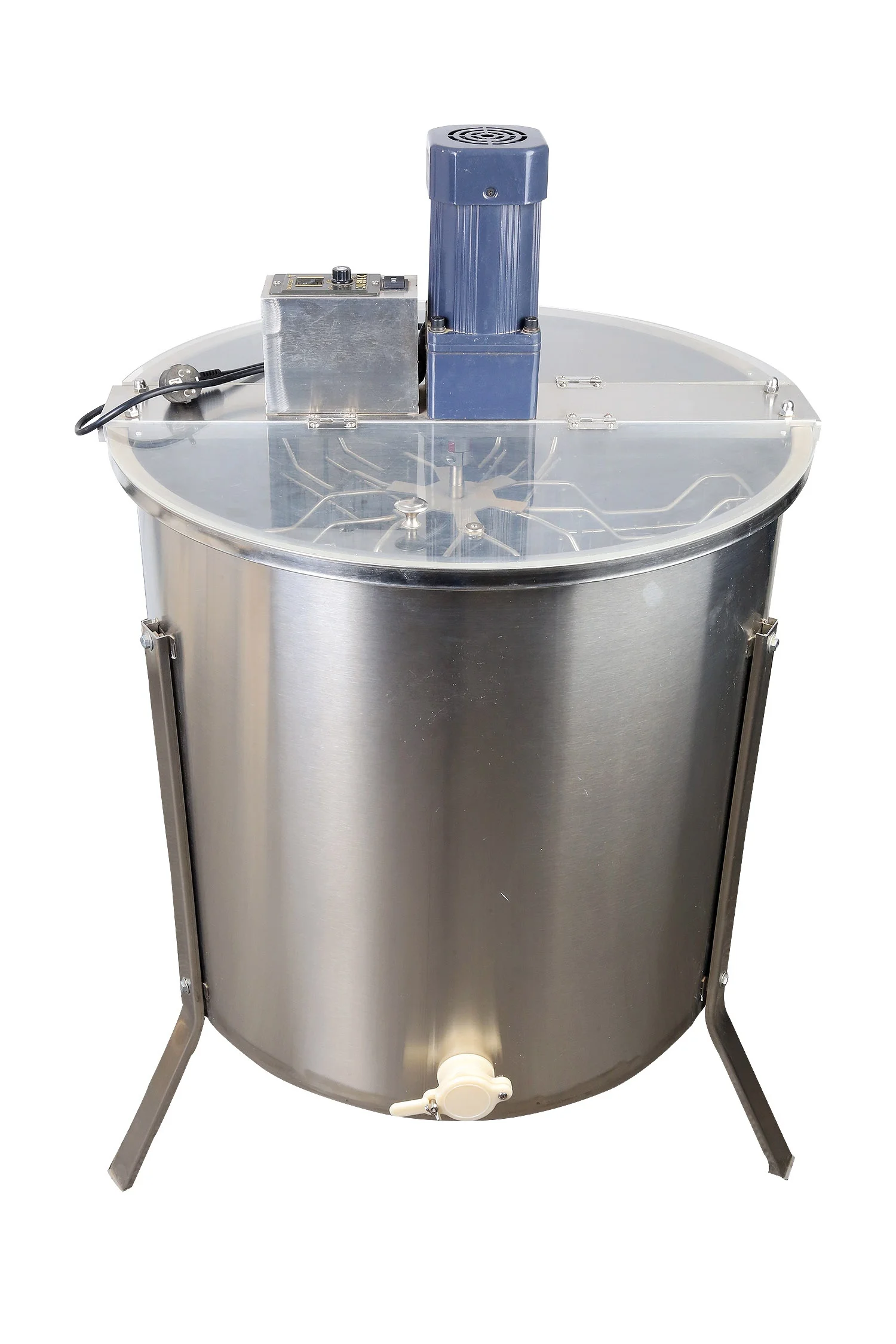 6 frames electrical seamless honey extractor Automatic Honey Centrifuge Machine With Vertical Motor