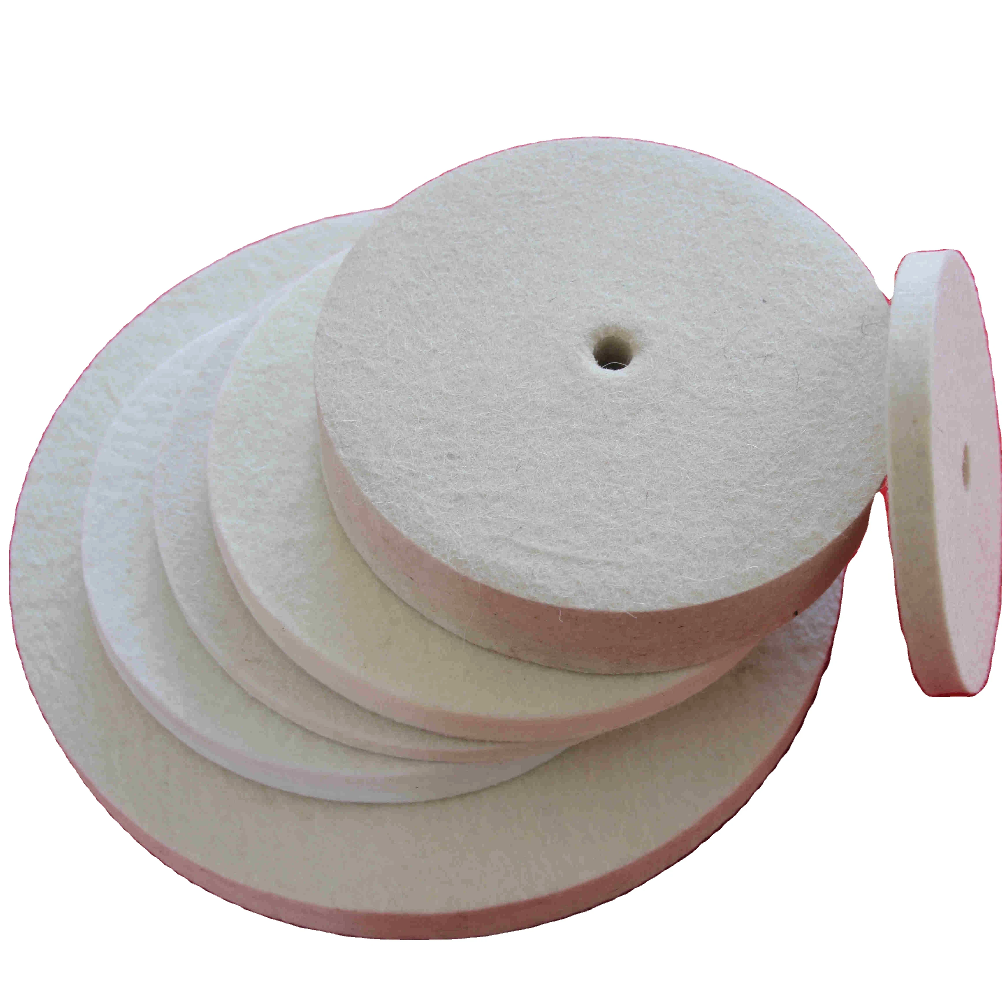 3 4 5 6 7 Inch wool felt polishing pad glass polish pads felt buffing wheel