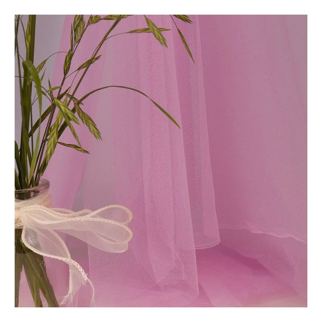 High quality 6420 nylon soft tulle fabric 21gsm for high-end wedding dress dream tulle roll