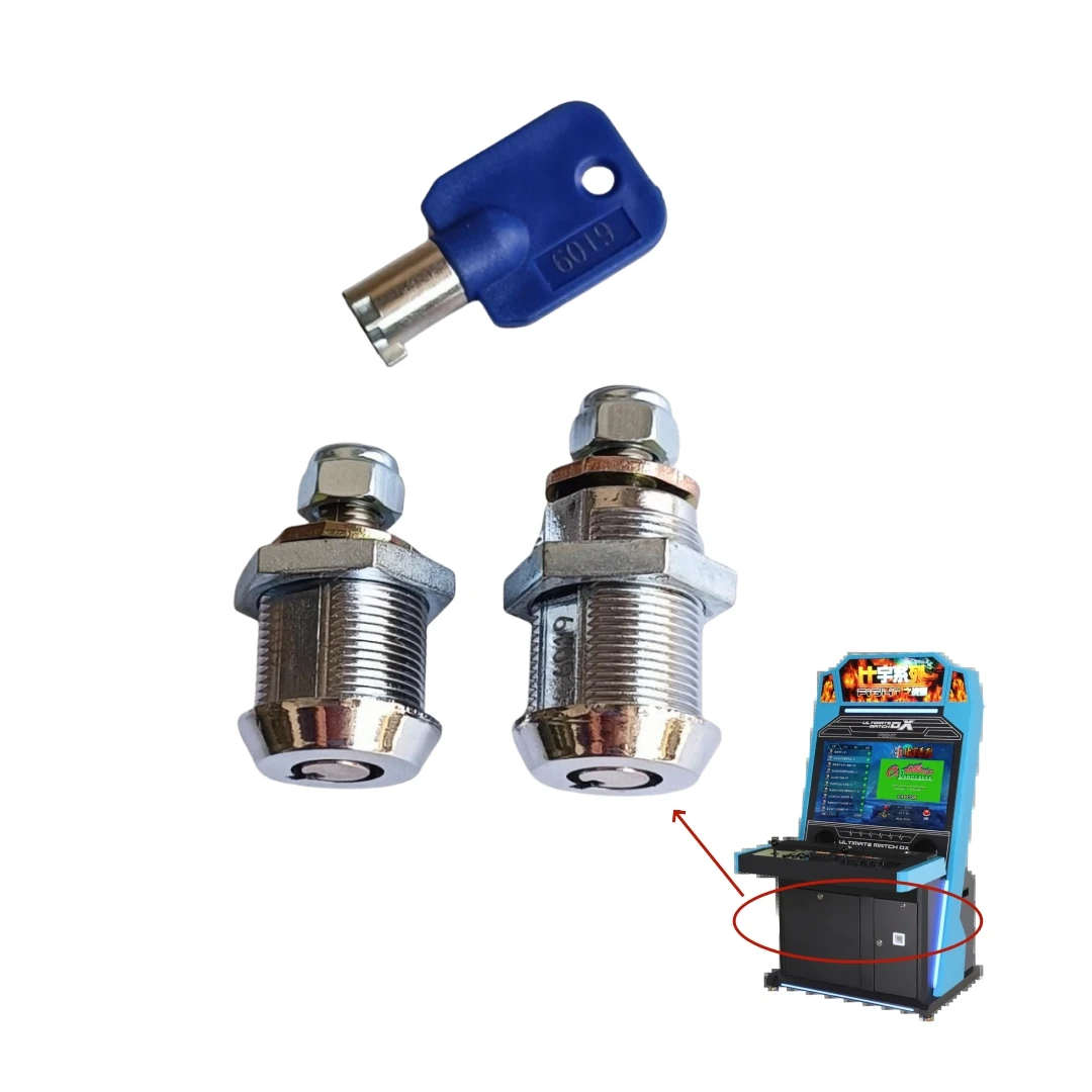 Arcade Machine Door Lock for Coin Operated Game Locks With Key 6019 22mm Anti-theft Center