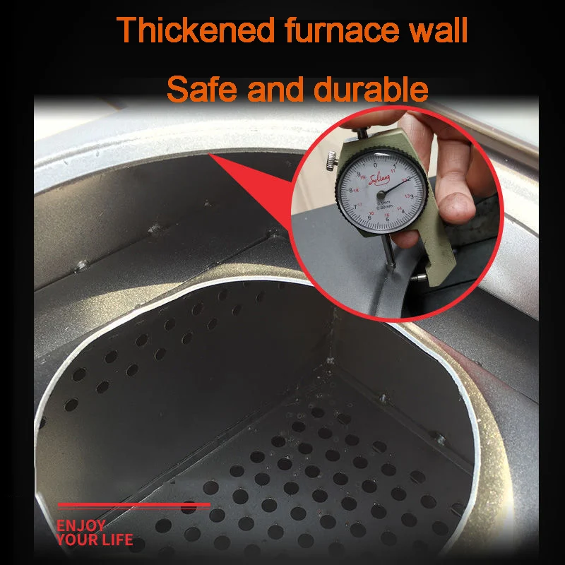 Outdoor Ultralight Steel plate Houtkachel Camping Tent Verwarming Kachel