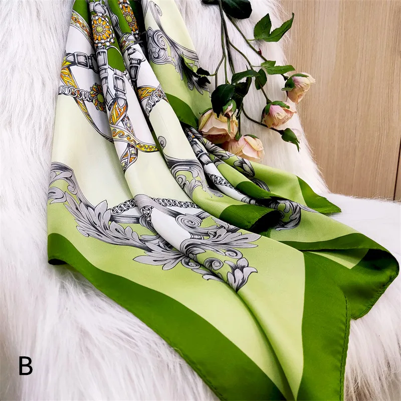 Wholesale Neckerchief Shawl Scarf Ladies Custom Luxury Designer Hijab Women Scarfs