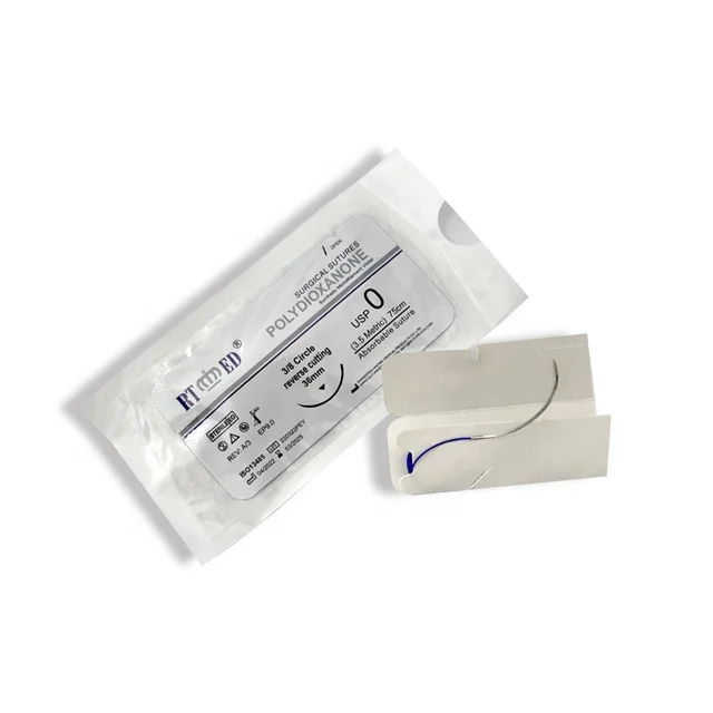 RTMED absorbable  sutures PDO surgical with needle
