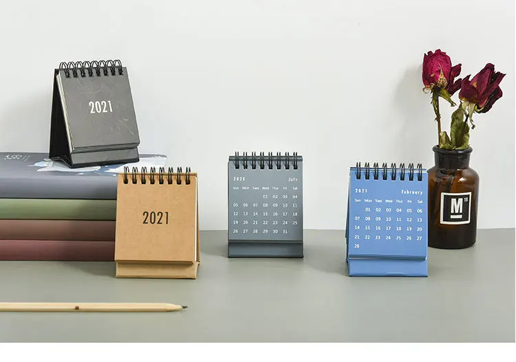 
Note Pad Combination Weekly Print Weekly Planner Pad, Spiral Desk New Year Calendar 2021 