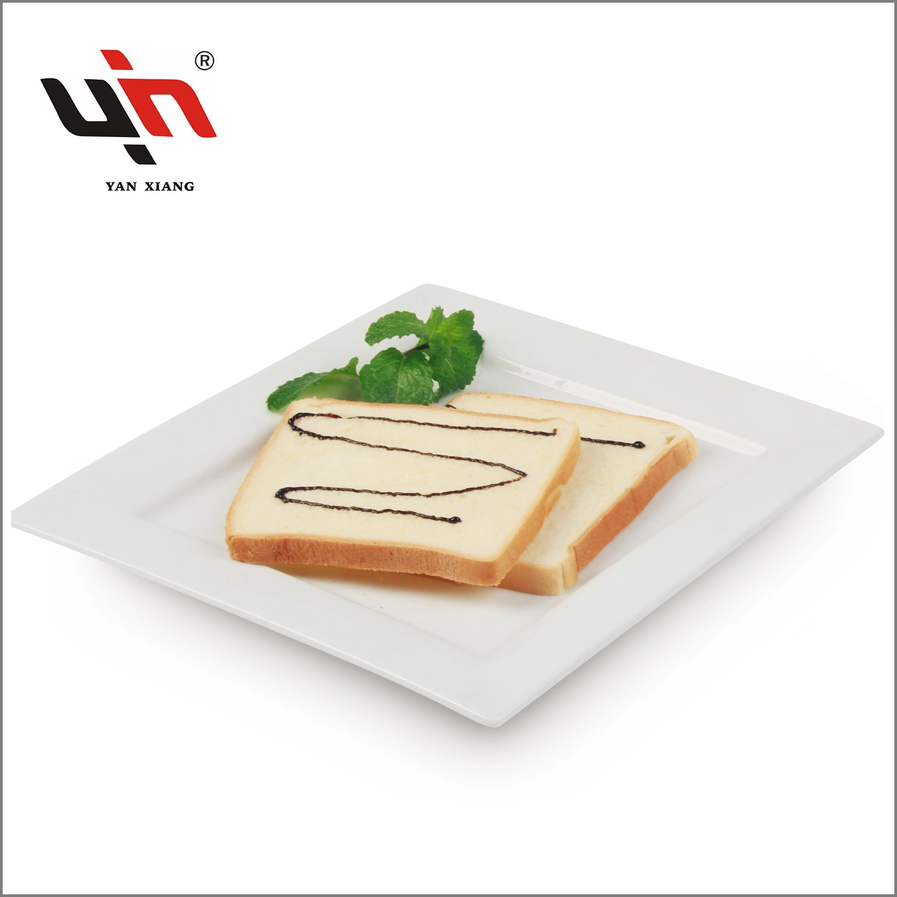 Factory Wholesale White Porcelain Square Dinner Plate Restaurant Ceramic Plate Dinner Set Plate For Hotel Use