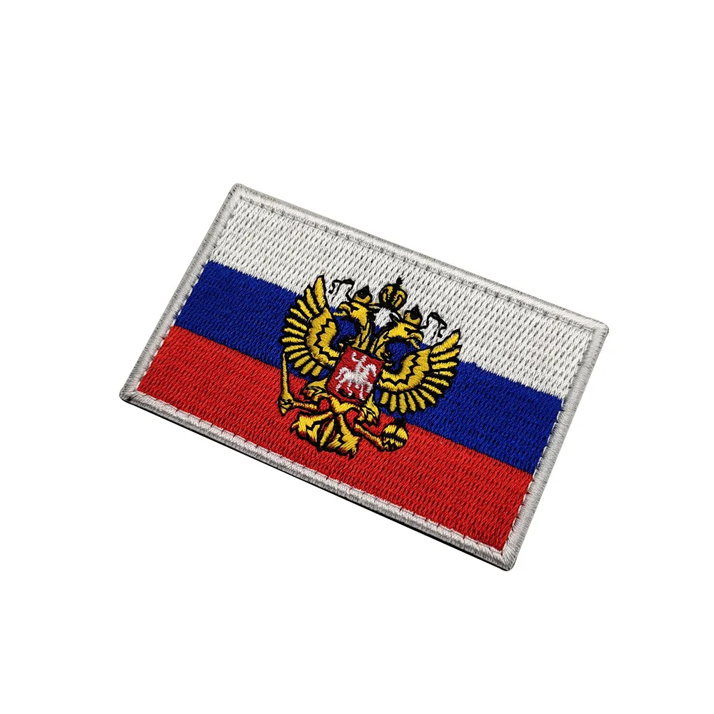 Высококачественный двухсторонний знак орла на заказ, нашивка с вышивкой, высокая плотность, Пользовательский логотип, тканевое украшение